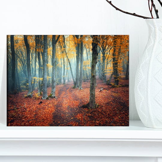 Designart - Red and Yellow Autumn Forest